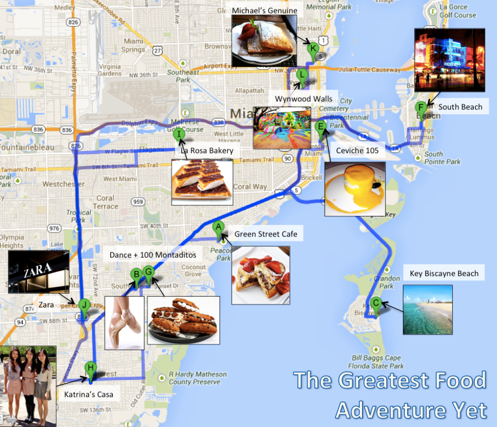 Miami Adventure Map Actual